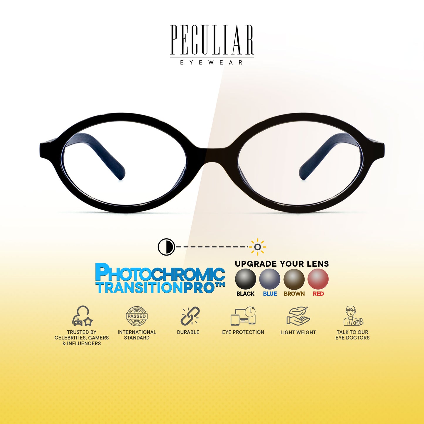 Nefertiti Oval Photochromic TransitionPro