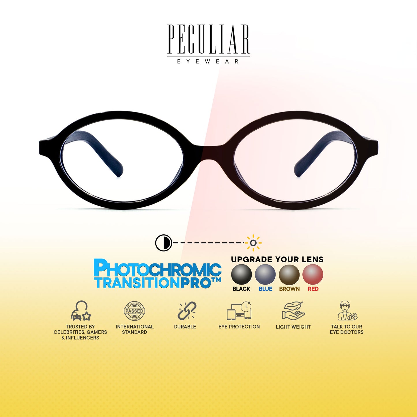 Nefertiti Oval Photochromic TransitionPro