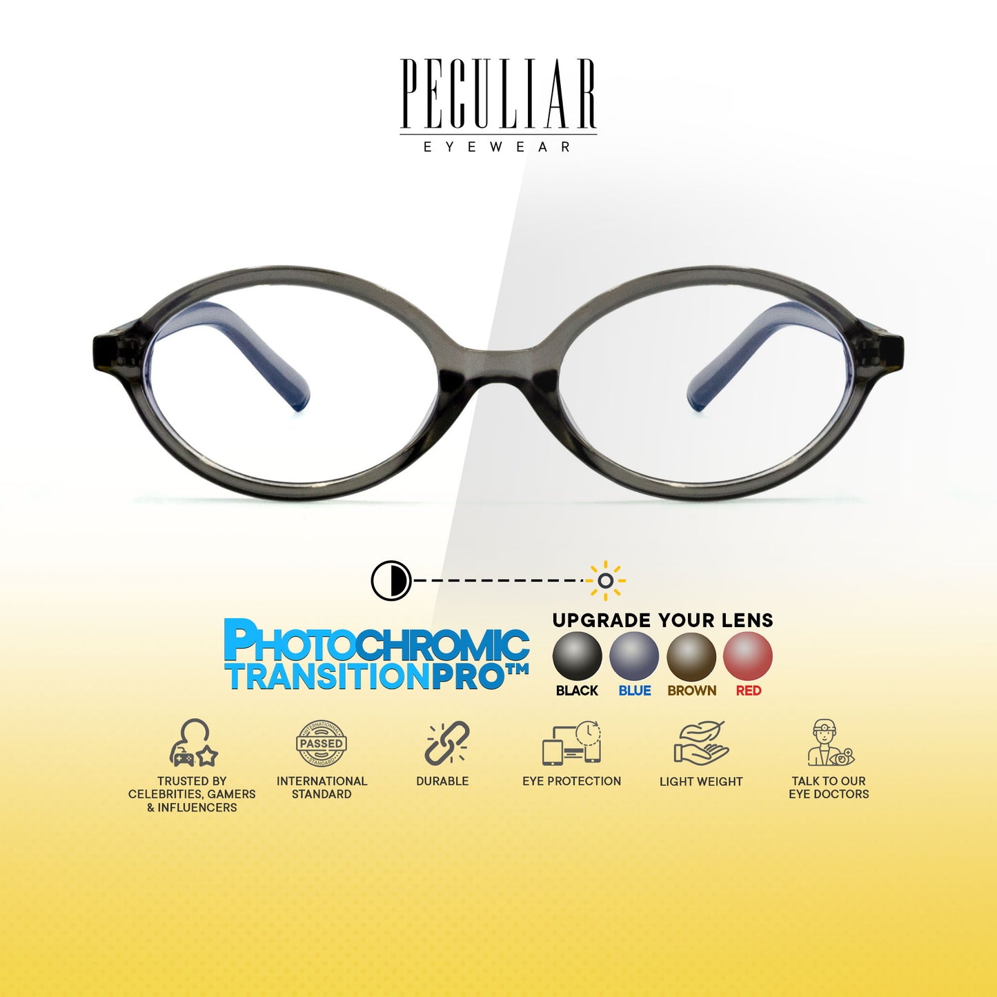 Nefertiti Oval Photochromic TransitionPro