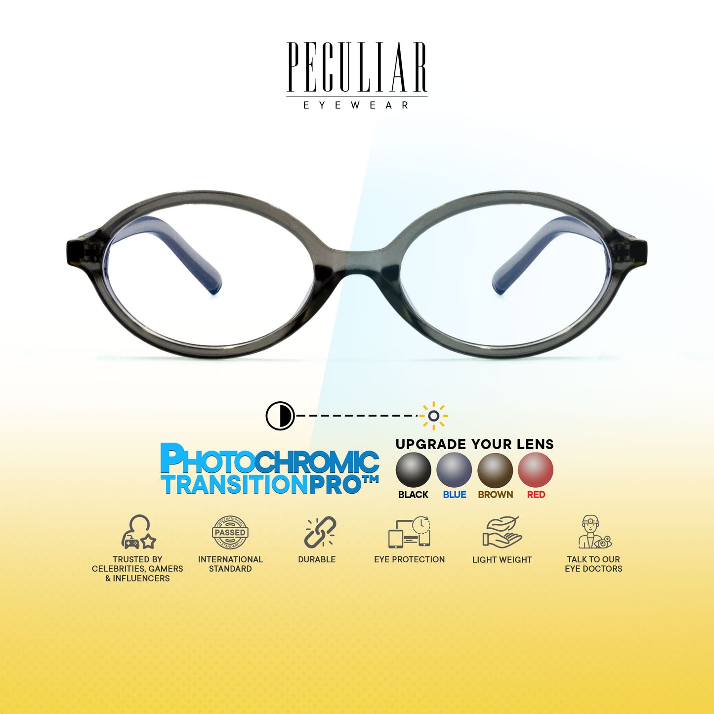 Nefertiti Oval Photochromic TransitionPro