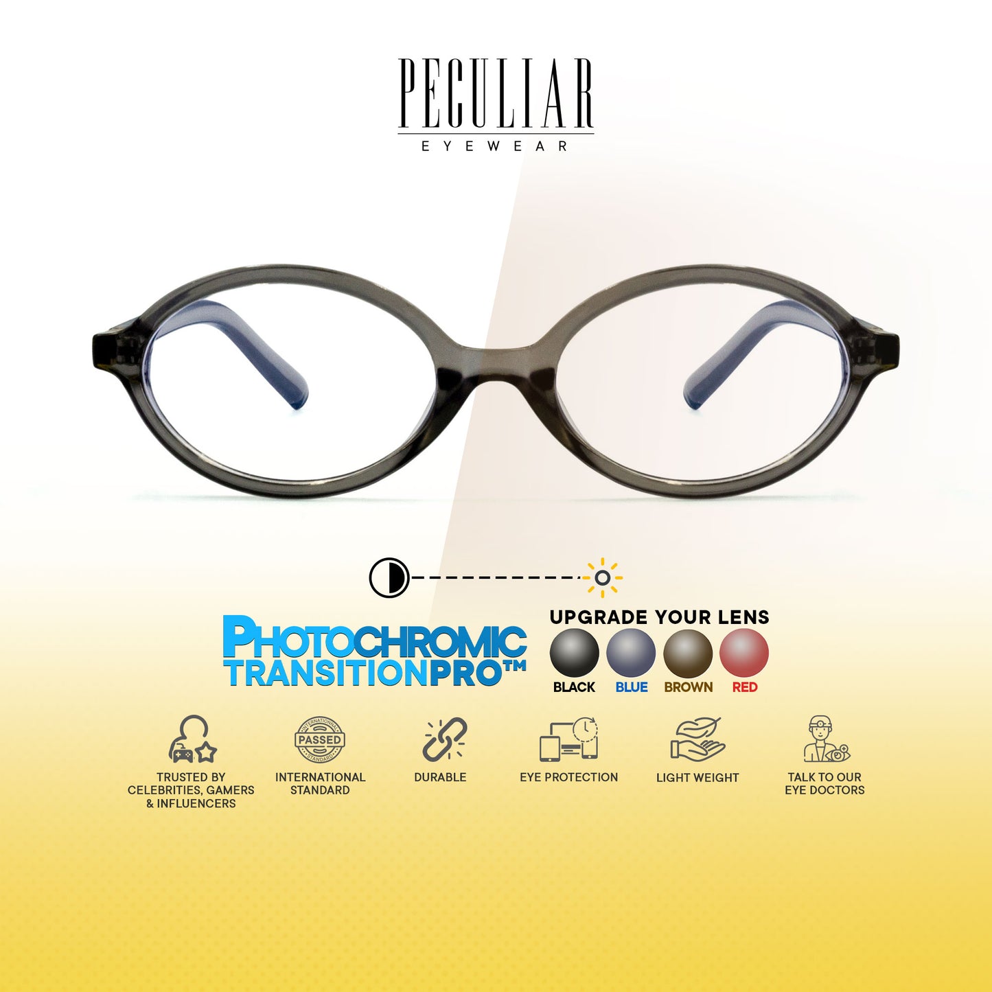 Nefertiti Oval Photochromic TransitionPro