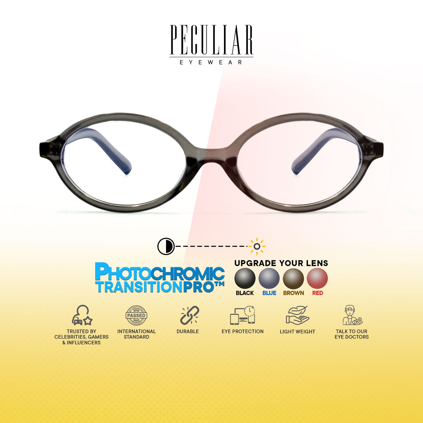 Nefertiti Oval Photochromic TransitionPro