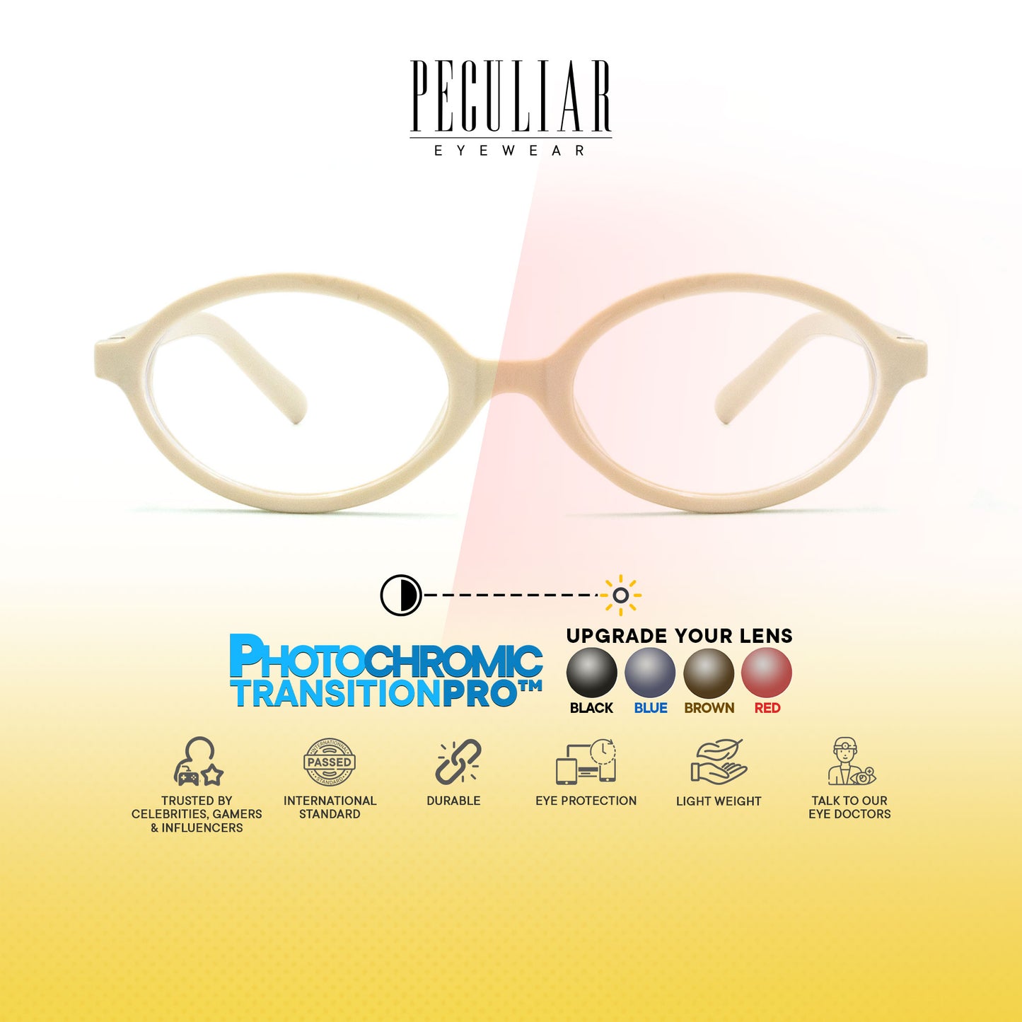 Nefertiti Oval Photochromic TransitionPro