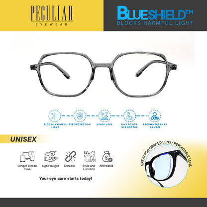 Peculiar CHEN Square FLEX TR90 Frame Anti Radiation Glasses UV400