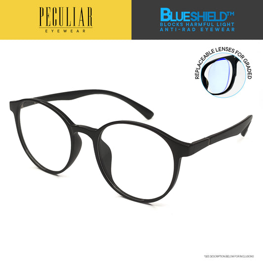 Peculiar GLEN Round FLEX TR90 Frame Anti Radiation Glasses UV400