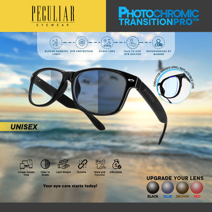 Peculiar BOSS Square Polycarbonate Frame Anti Radiation Glasses UV400