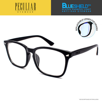 Peculiar AOKI Square Polycarbonate Frame Anti Radiation Glasses UV400