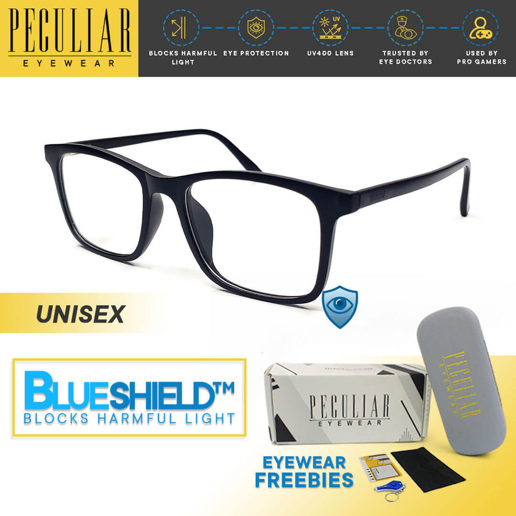 Peculiar ONYX Square FLEX TR90 Frame Anti Radiation Glasses UV400