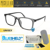 Peculiar ONYX Square FLEX TR90 Frame Anti Radiation Glasses UV400