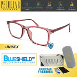 Peculiar ONYX Square FLEX TR90 Frame Anti Radiation Glasses UV400