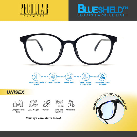 Peculiar PENN Round FLEX TR90 Frame Anti Radiation Glasses UV400