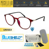 Peculiar KLEE Round FLEX TR90 Frame Anti Radiation Glasses UV400