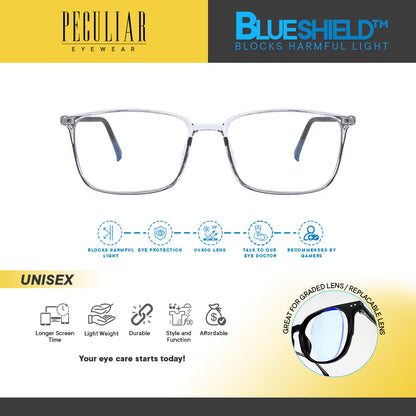 Peculiar HAYDEN Square FLEX TR90 Frame Anti Radiation Glasses UV400