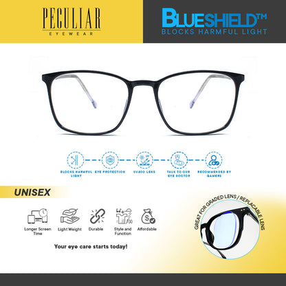 Peculiar NOAH Square FLEX TR90 Frame Anti Radiation Glasses UV400