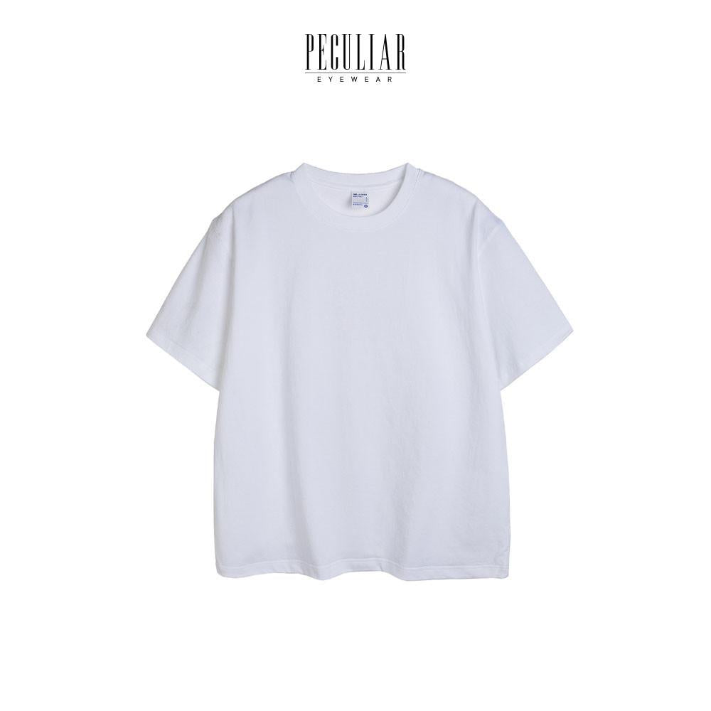 Peculiar White Oversize T Shirt Pure Cotton American Style 300g for Men And Women