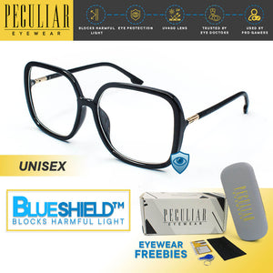 Peculiar ARCHIE Oversized Square Polycarbonate Frame Anti Radiation Glasses UV400