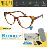 Peculiar SYLVIA Cat Eye Frame Anti Radiation Glasses  UV400