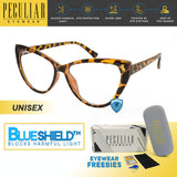 Peculiar SYLVIA Cat Eye Frame Anti Radiation Glasses  UV400