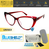 Peculiar SYLVIA Cat Eye Frame Anti Radiation Glasses  UV400