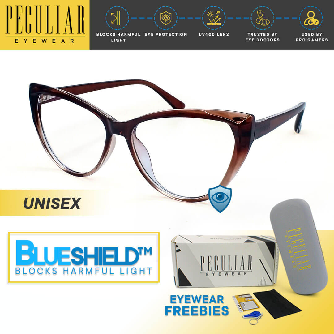 Peculiar SYLVIA Cat Eye Frame Anti Radiation Glasses  UV400