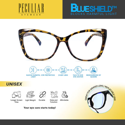 Peculiar VICTORIA Cat Eye Fashion Glasses Anti-Radiation UV400 Computer Eyewear for Men and Women