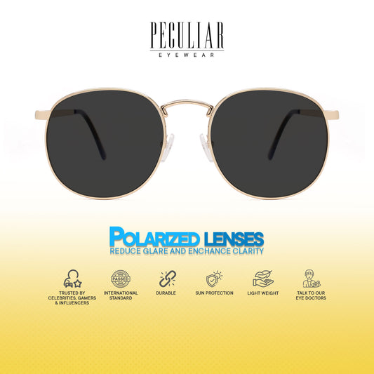 Peculiar Hugo Square Metal Sunglass Anti Rad Eyeglass Replaceable Lens Frames PhotoChromic TransitionPro Polarized UV400 Lens Photochromic TAC Lens for Men and Women