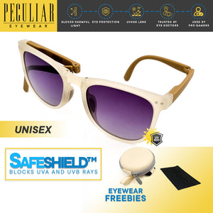 Peculiar Eyewear PRIME Square Anti Radiation Sunglasses Replaceable Lenses for Men and Women