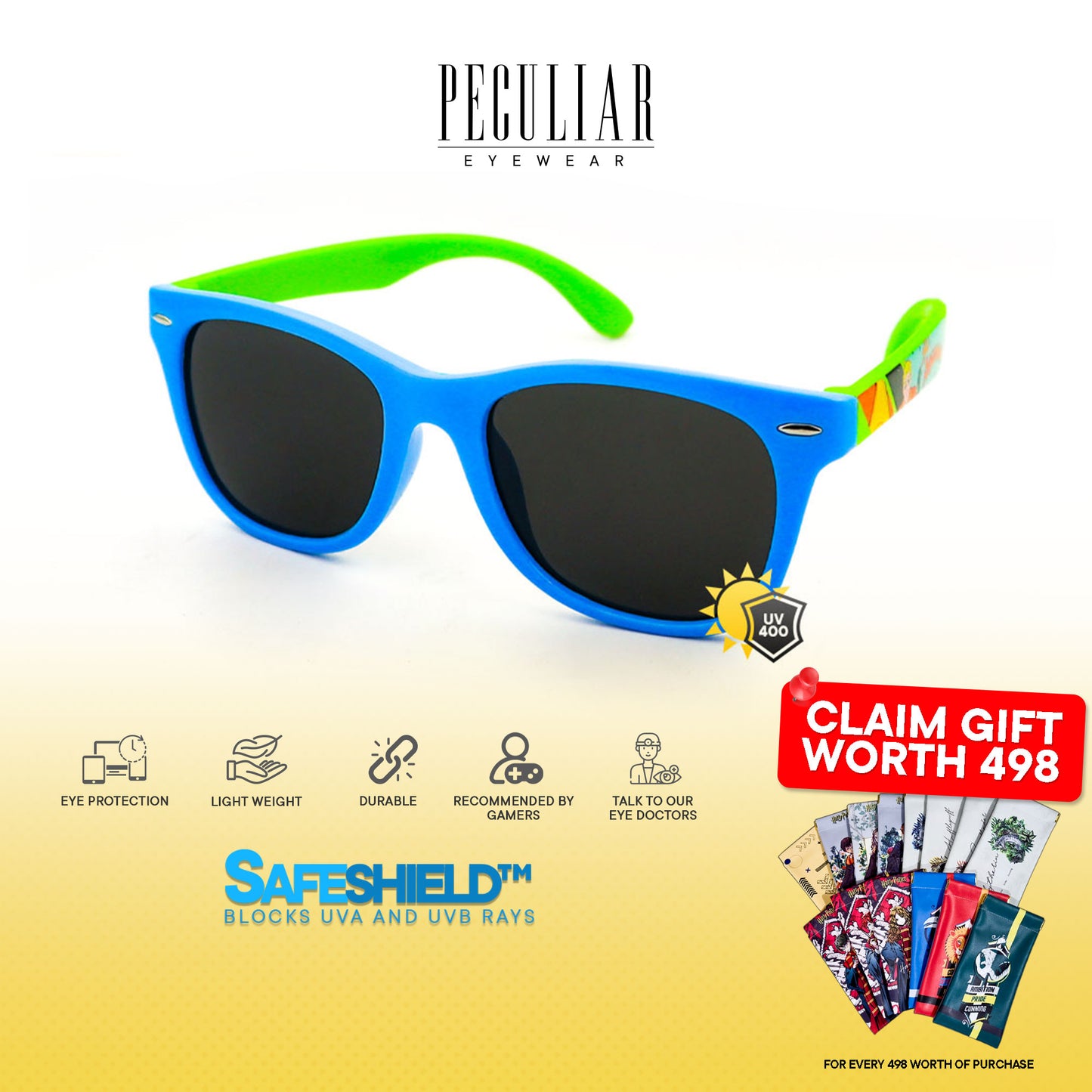 Justice League X Peculiar Plus AQUAMAN Kids Collection Sunglasses for  Men and Women