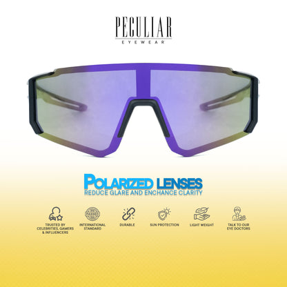 Peculiar Lior Oversize Acetate Polarized Sports Anti-Radiation Sunglass Eyewear for Woman Men
