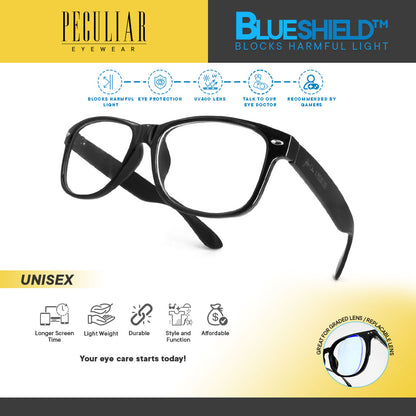 Peculiar BOSS Square Polycarbonate Frame Anti Radiation Glasses UV400