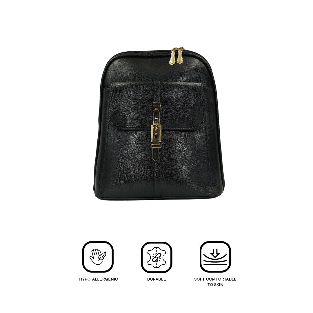 Peculiar YEJI Leather Backpack Business Office School for men women