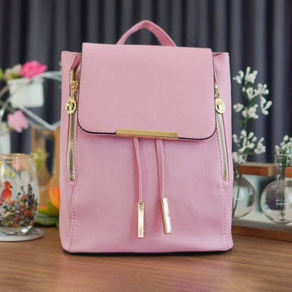 Peculiar ROSE Leather Backpack Business Office School for men women