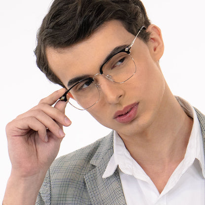 Peculiar Eyewear IAN Square Anti Radiation Sunglasses Replaceable Lenses for Men and Women
