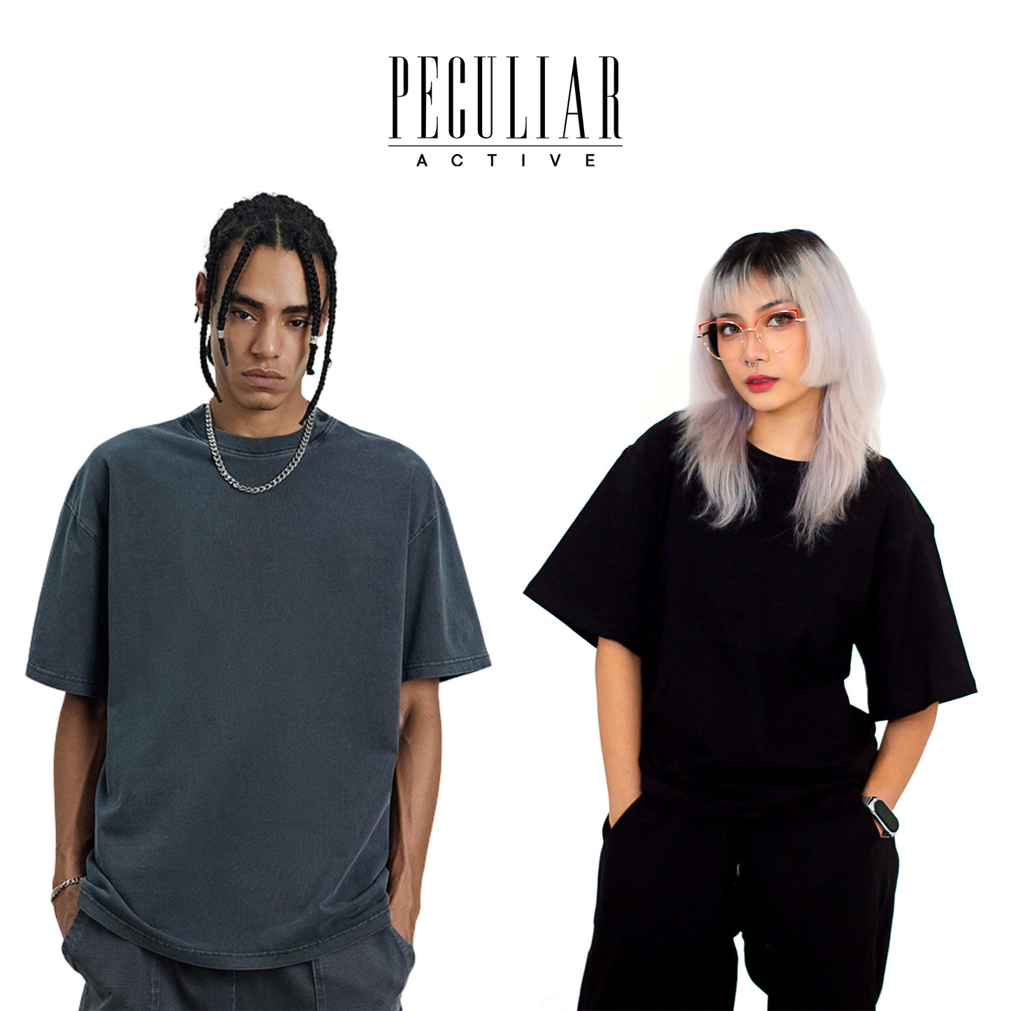 Peculiar Oversize T Shirt for Men and Women Asian Size