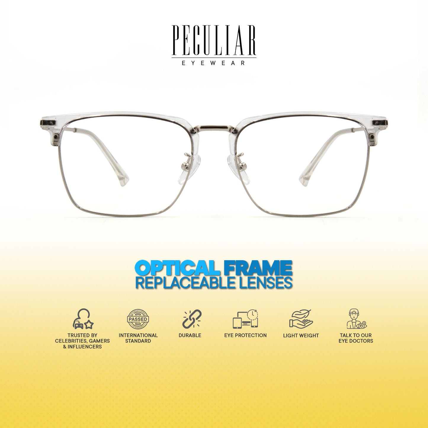 Dandan Metal Rectangle Metal Frame Photochromic TransitionPro