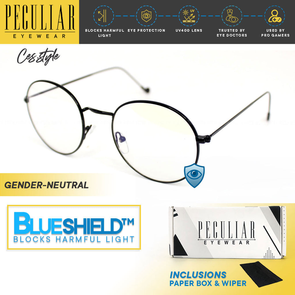 Peculiar Eyewear Lite ICE BABY Round Anti Radiation Sunglasses Replaceable Lenses for Men and Women