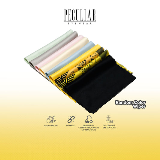 Peculiar Eyewear Microfiber Wiper Cloth for Eyeglass and Sunglass - Random Color
