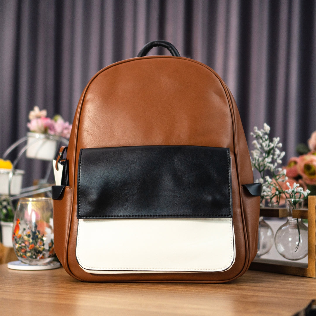 Peculiar KAREN Leather Backpack Business Office School for men women