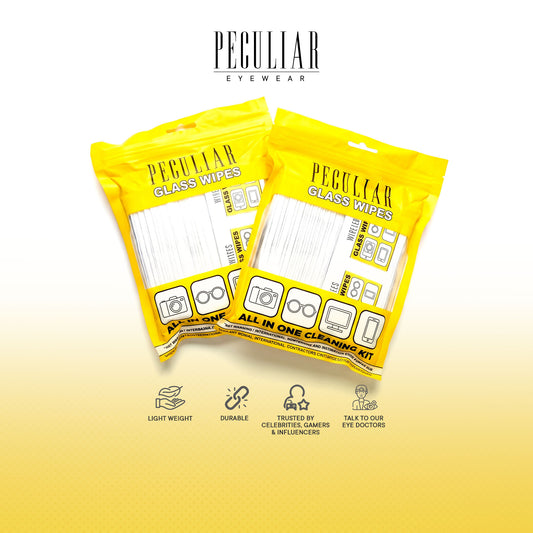 Peculiar Eyewear Buy 1 Take 1 Glass-Wipes Dust Eyeglasses Cleaner Degreaser Non-Toxic Quick Dry
