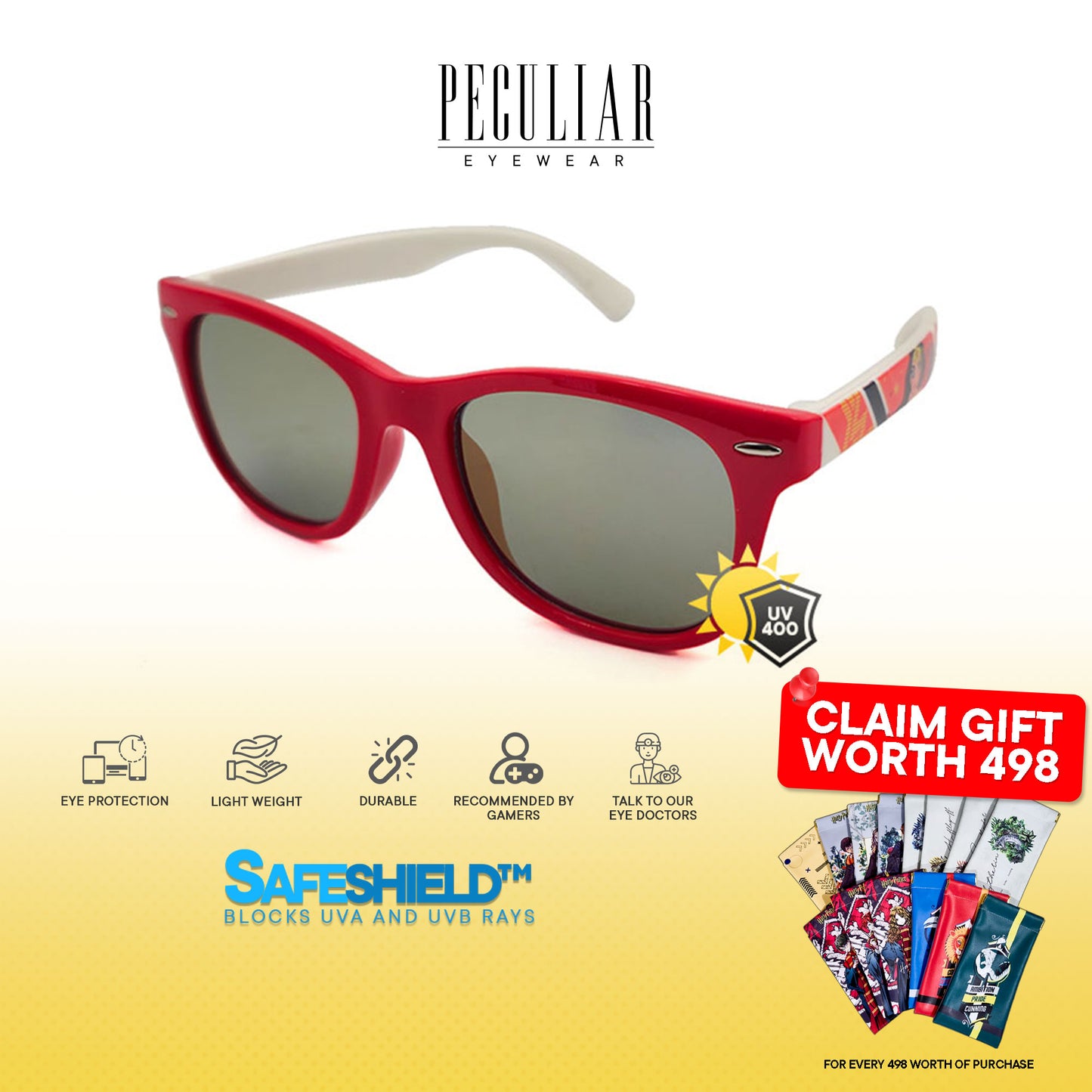 Justice League X Peculiar Plus WONDER WOMAN Kids Collection Sunglasses for  Men and Women