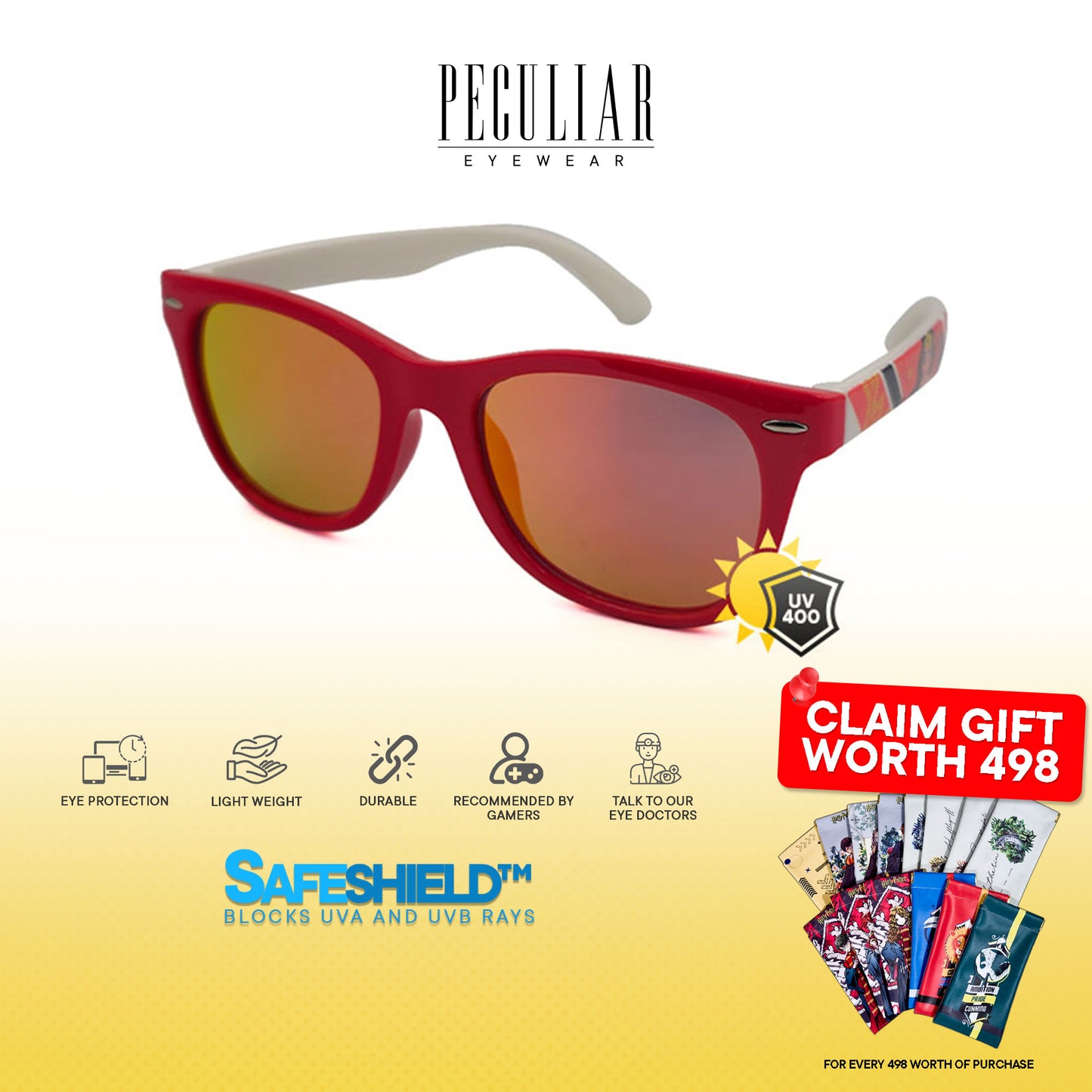 Justice League X Peculiar Plus WONDER WOMAN Kids Collection Sunglasses for  Men and Women