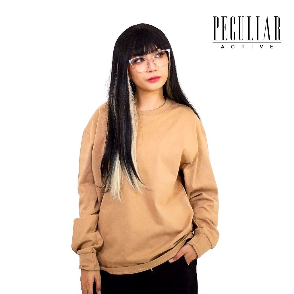 Peculiar Khaki Long-sleeved Pure Cotton Breathable Shirt for Men And Women