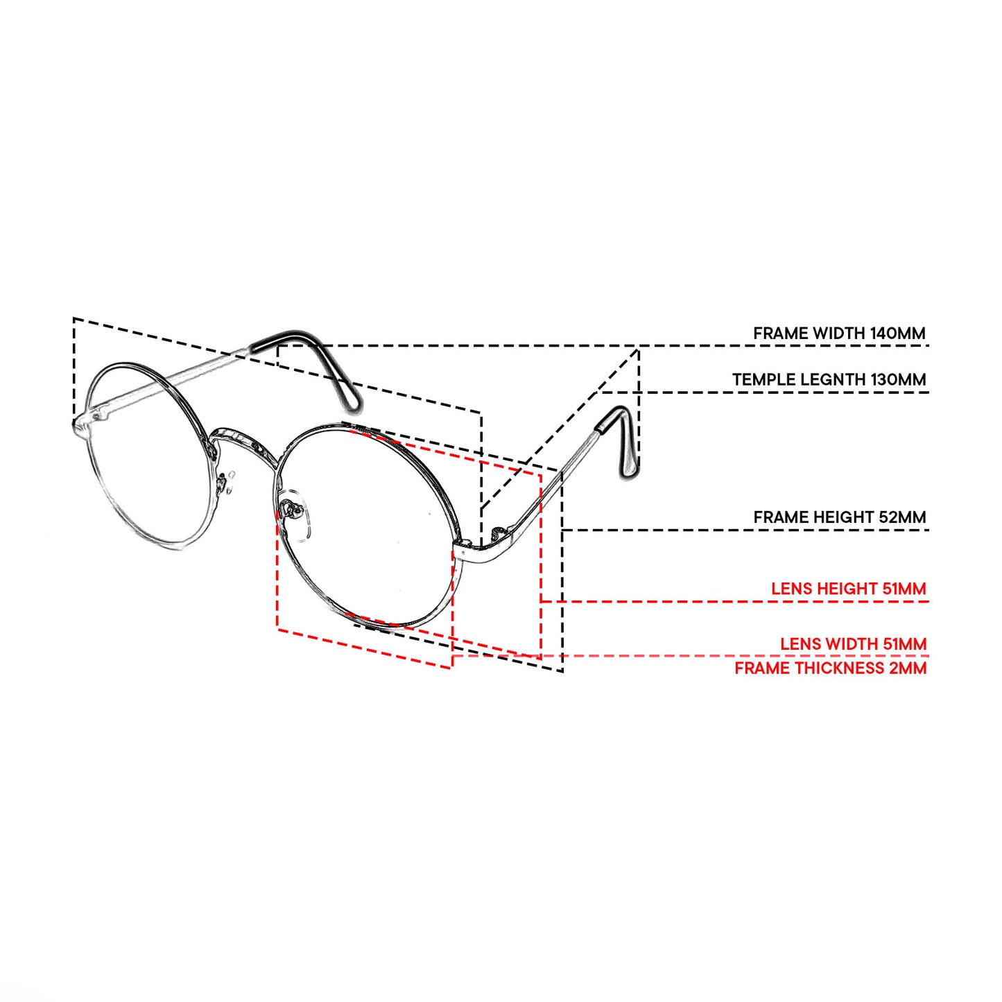 Peculiar Eli Round Metal Black Lens Sunglass Polarized Anti Rad Eyeglass Replaceable Lens Frames PhotoChromic TransitionPro  UV400 Lens Photochromic TAC Lens for Men and Women
