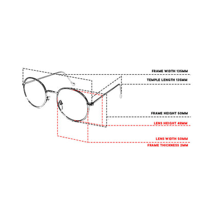 Peculiar Erin Round Metal Black Lens Sunglass Polarized Anti Rad Eyeglass Replaceable Lens Frames PhotoChromic TransitionPro  UV400 Lens Photochromic TAC Lens for Men and Women