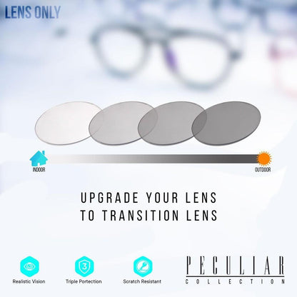 Peculiar Lens Upgrade Black Photochromic TransitionPRO Anti-Radiation Lens Only