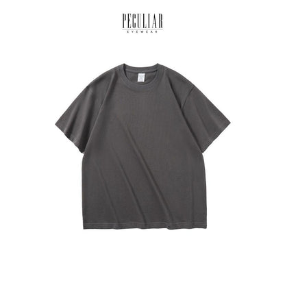 Peculiar Gray Oversize T Shirt Pure Cotton American Style 300g for Men And Women