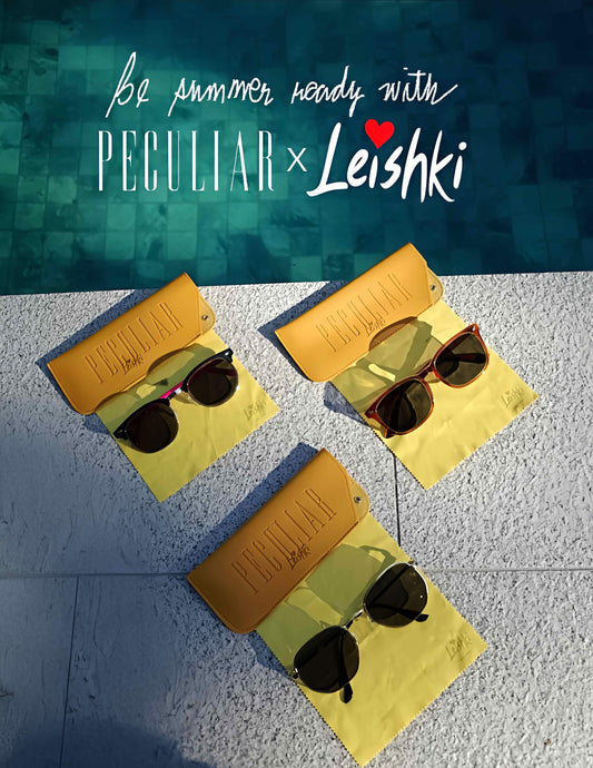 Peculiar x Leishki Sunglasses Eyewear Collection Frame Glasses Anti Radiation Eyeglass Woman Men