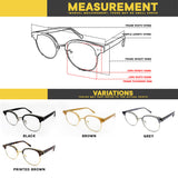 Peculiar Eyewear ACE Round Anti Radiation Sunglasses Replaceable Lenses for Men and Women