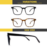 Peculiar Eyewear QUINN Square Anti Radiation Sunglasses Replaceable Lenses for Men and Women