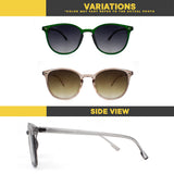 Peculiar Eyewear KIM Round Anti Radiation Sunglasses Replaceable Lenses for Men and Women